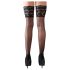 Cottelli - Stockings with Wide Lace Trim - 4/L