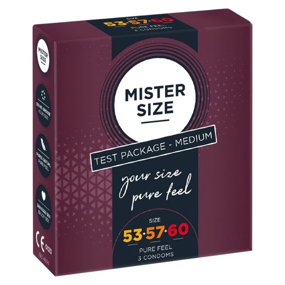 Mister Size Condom Trial Pack - 3 Pieces
