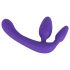 Triple Strap-On Dildo Without Harness (Purple)