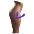 Triple Strap-On Dildo Without Harness (Purple)