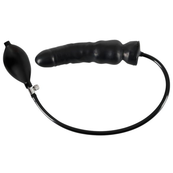 LATEX - Inflatable Dildo (Black)