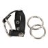Bad Kitty - Leather Scrotum and Penis Ring (Black)