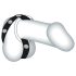 Bad Kitty - Leather Scrotum and Penis Ring (Black)