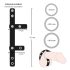 Bad Kitty - Leather Scrotum and Penis Ring (Black)