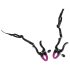 Bad Kitty Intimate Spreader Clip with Panty - Purple/Black (S-L)