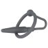 Silicone Glans Ring with Urethral Plug (Gray)