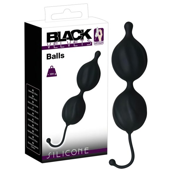 / Black Velvet Wavy Pleasure Balls Duo
