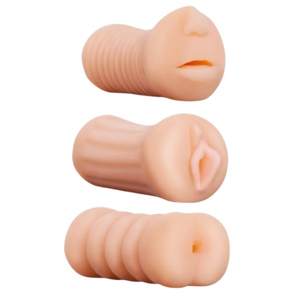 Pocket Play Set (3 pcs) - Juicy Vagina, Mouth, Anus