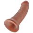 King Cock 8" Dildo (20 cm) - Dark Natural