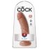 King Cock 8" Dildo (20 cm) - Dark Natural