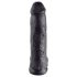 King Cock 12" Large Black Dildo with Balls (30 cm)