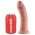 King Cock 8" Dildo (20 cm) - Natural