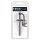 Hollow Silicone Urethral Plug with Glans Ring (Black)