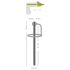 Hollow Silicone Urethral Plug with Glans Ring (Black)