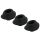 Womanizer Premium S - Replacement Suction Cap Set - Black (3 pcs)