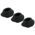 Womanizer Premium S - Replacement Suction Cap Set - Black (3 pcs)