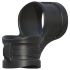 Fantasy Mr. Big - Black Silicone Penis and Testicle Ring Set