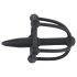 Silicone Glans Cage with Urethral Cone (Black)