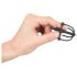 Silicone Glans Cage with Urethral Cone (Black)