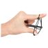 Silicone Glans Cage with Urethral Cone (Black)