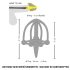 Silicone Glans Cage with Urethral Cone (Black)