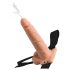 Fetish Strap-On 7.5 - Adjustable, Squirting Dildo (Natural)