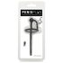 Silicone Urethral Stretcher & Glans Ring (0.6mm) - Black