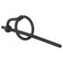 Silicone Urethral Stretcher & Glans Ring (0.6mm) - Black