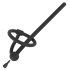 Silicone Urethral Stretcher & Glans Ring (0.6mm) - Black