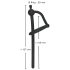 Silicone Urethral Stretcher & Glans Ring (0.6mm) - Black