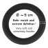Black Velvet - silicone penis ring (black) - 5 cm