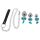 You2Toys - Silver Anal Plug Set with Leash
