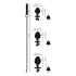 You2Toys - Silver Anal Plug Set with Leash