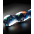 Icicles No. 08 - Dual-Ended, Wavy Glass Dildo (Clear-Blue)
