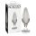 Icicles No. 26 - Tapered Glass Anal Plug (Transparent)