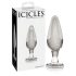 Icicles No. 26 - Tapered Glass Anal Plug (Transparent)