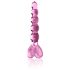 Icicles No. 43 - Pearl Heart Glass Dildo (Pink)