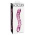 Icicles No. 55 - Double-Ended Glass G-Spot Dildo (Pink)