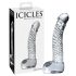 Icicles No. 61 - Clear Glass Dildo with Handle