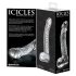 Icicles No. 61 - Clear Glass Dildo with Handle