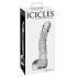 Icicles No. 61 - Clear Glass Dildo with Handle