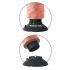 King Cock 9 - Flexible Suction Cup Vibrator (10.2") - Natural