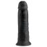 King Cock 10" Suction Cup Dildo (25cm) - Black