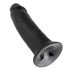 King Cock 10" Suction Cup Dildo (25cm) - Black