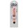 King Cock 7" Stiffy - Waterproof, Lifelike Vibrator (18cm) - Nude