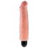 King Cock 7" Stiffy - Waterproof, Lifelike Vibrator (18cm) - Nude