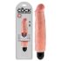 King Cock 7" Stiffy - Waterproof, Lifelike Vibrator (18cm) - Nude