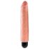 King Cock 10" Stiffy - Waterproof, Realistic Vibrator (25cm) - Natural