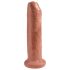King Cock 7" - Lifelike Dildo (18cm) - Dark Natural
