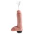 King Cock 8" Realistic Squirting Dildo (20cm) - Natural
